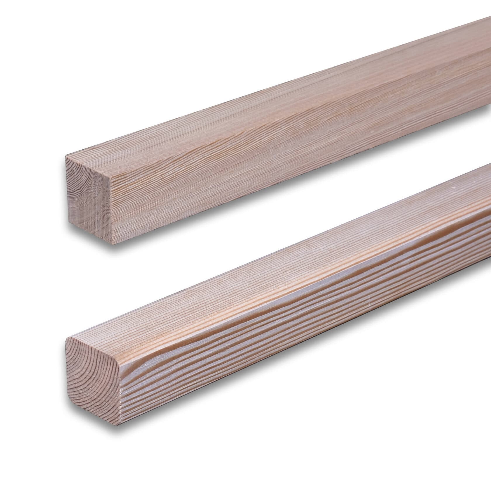 Брусок обрезной строганый профилированный, Лиственница, 45х90х1000