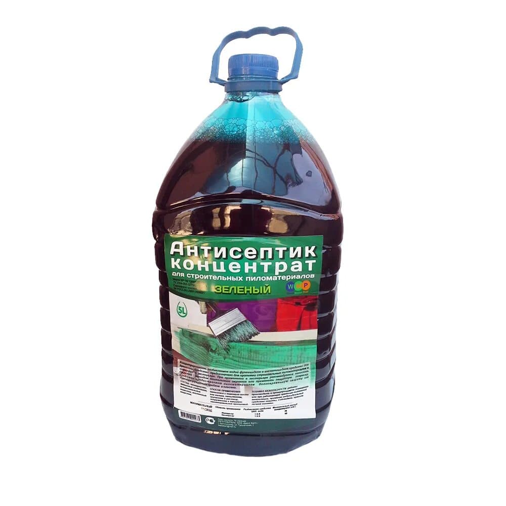 Антисептик концентрат для древесины зеленый 5 л